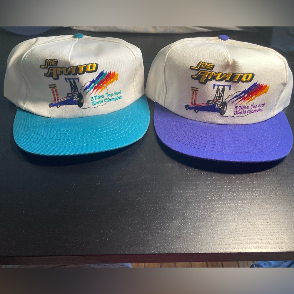 Vintage joe amato hats x2